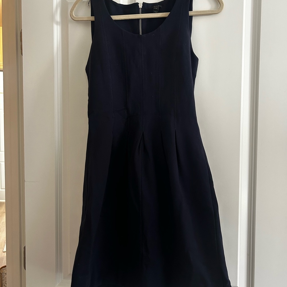 J. Crew Dark Blue Sleeveless Mini Dress